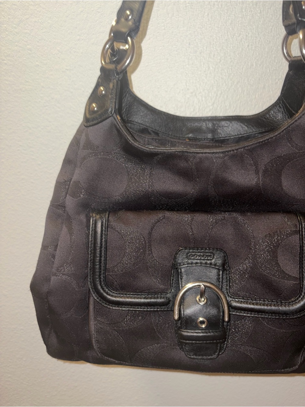 Coach Campbell Signature Hobo Shoulder Bag - Picture 5 of 14